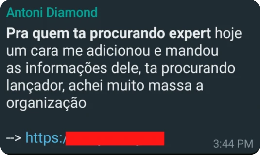Parceria fechada entre membros Diamond