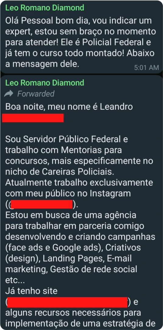 Oportunidade de negócio na Diamond