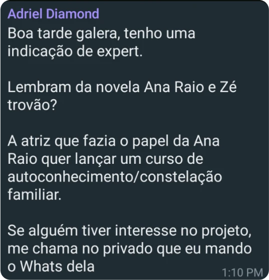 Negócio entre membros da Diamond