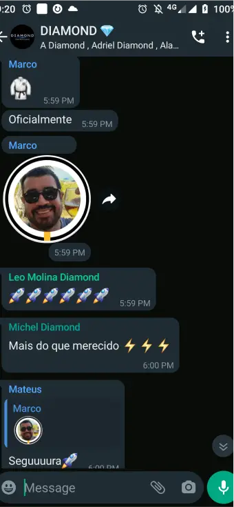 Resultado de membro da Diamond