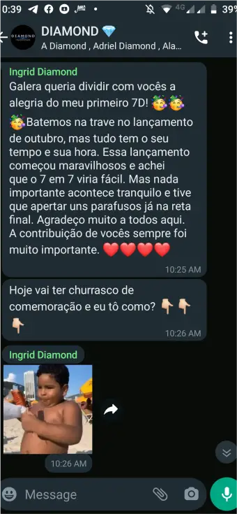 Resultado conquistado na Diamond